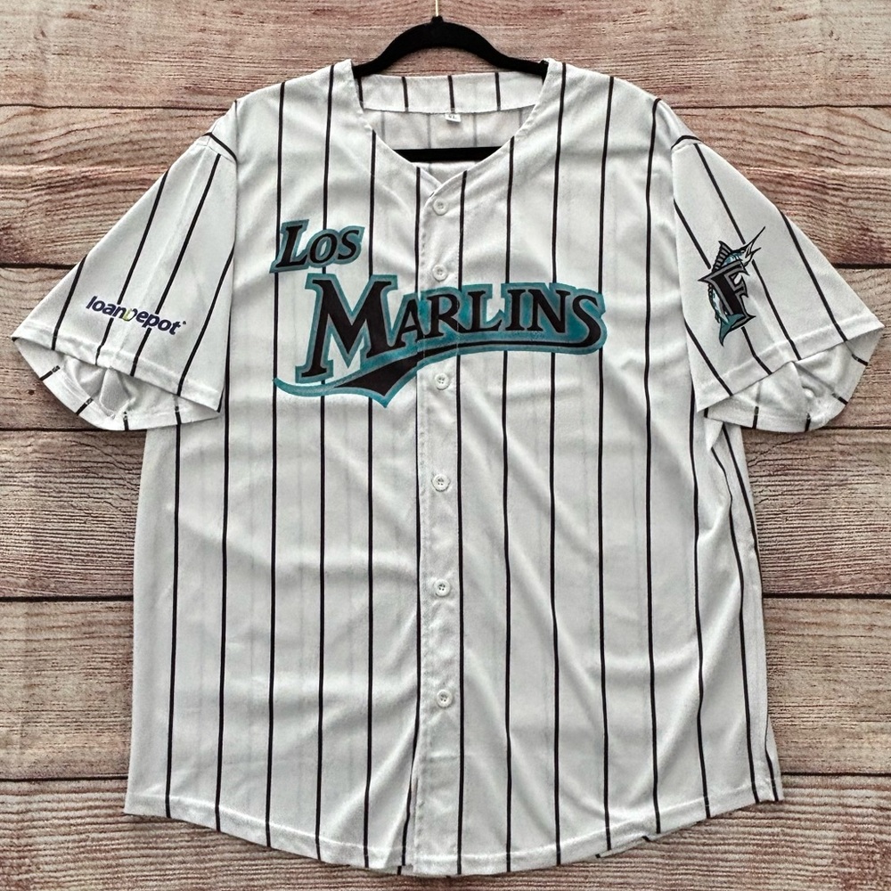 MLB • Los Marlins Classic Baseball Jersey - Adult Size XL - Collector’s Item - Picture 8 of 11